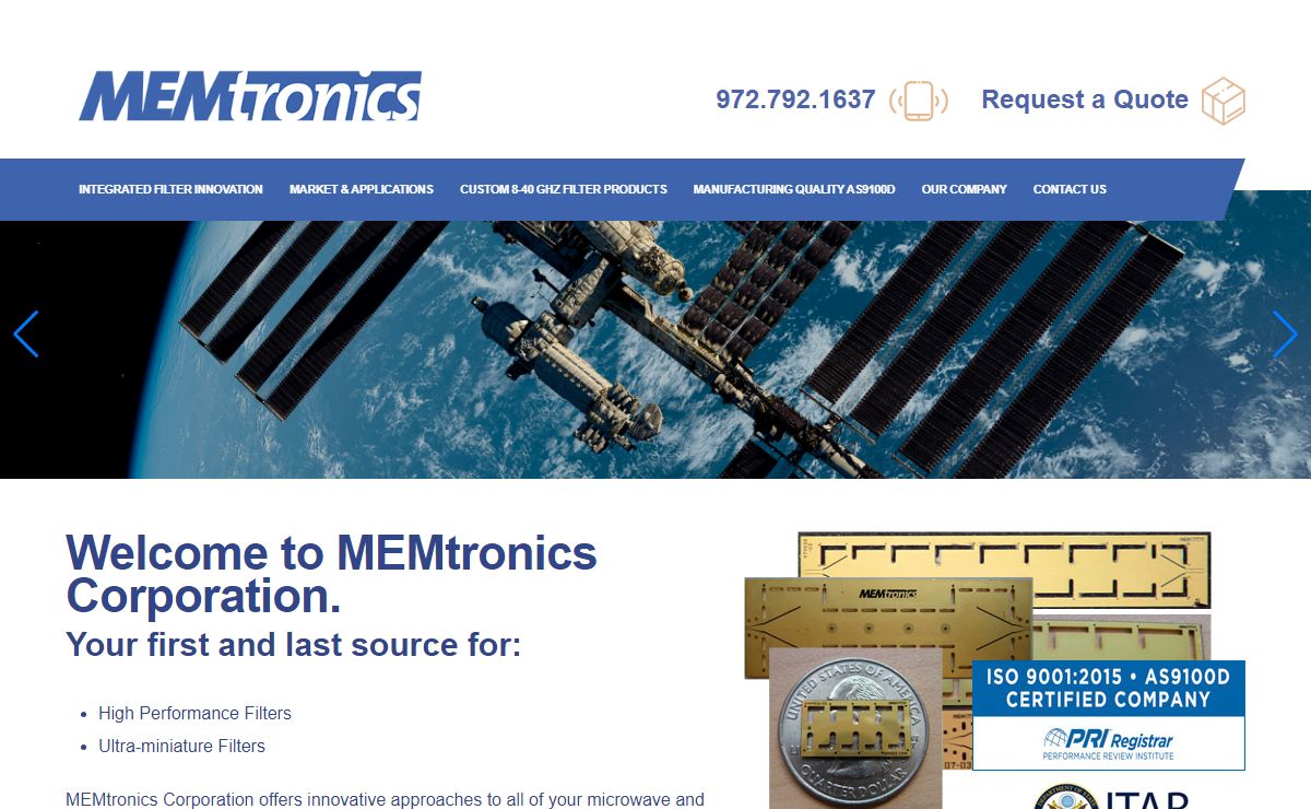 MEMtronics Filter Solutions