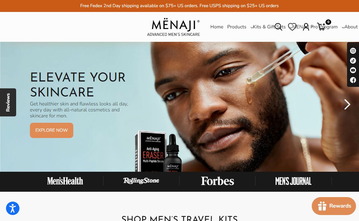 Advanced Men's Skincare & Cosmetics for Men | MËNAJI