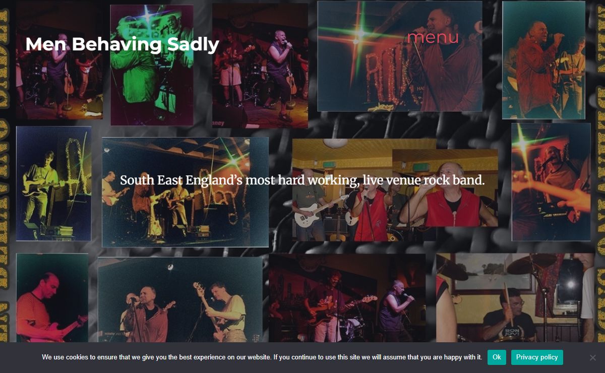 MEN BEHAVING SADLY - South East England’s most hard working, live venue rock band.