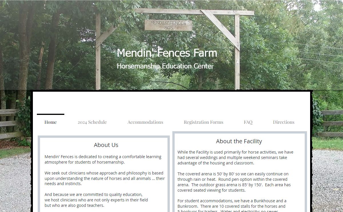 Home | Mendin' Fences Farm