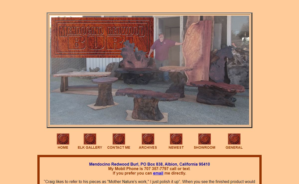 Mendocino Redwood Burl, Mendocino, California