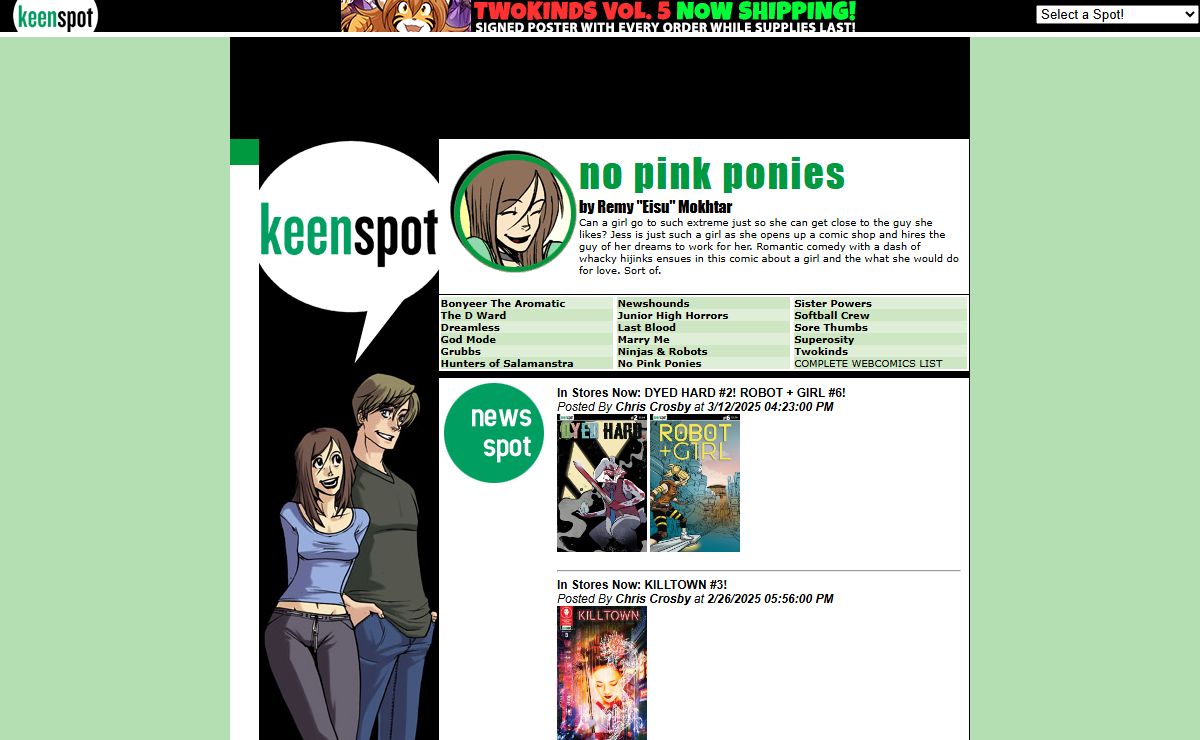 Keenspot: The Spot For Comics