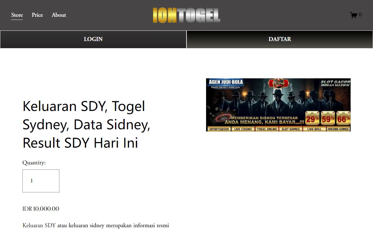 Keluaran SDY, Togel Sydney, Data Sidney, Result SDY Hari Ini