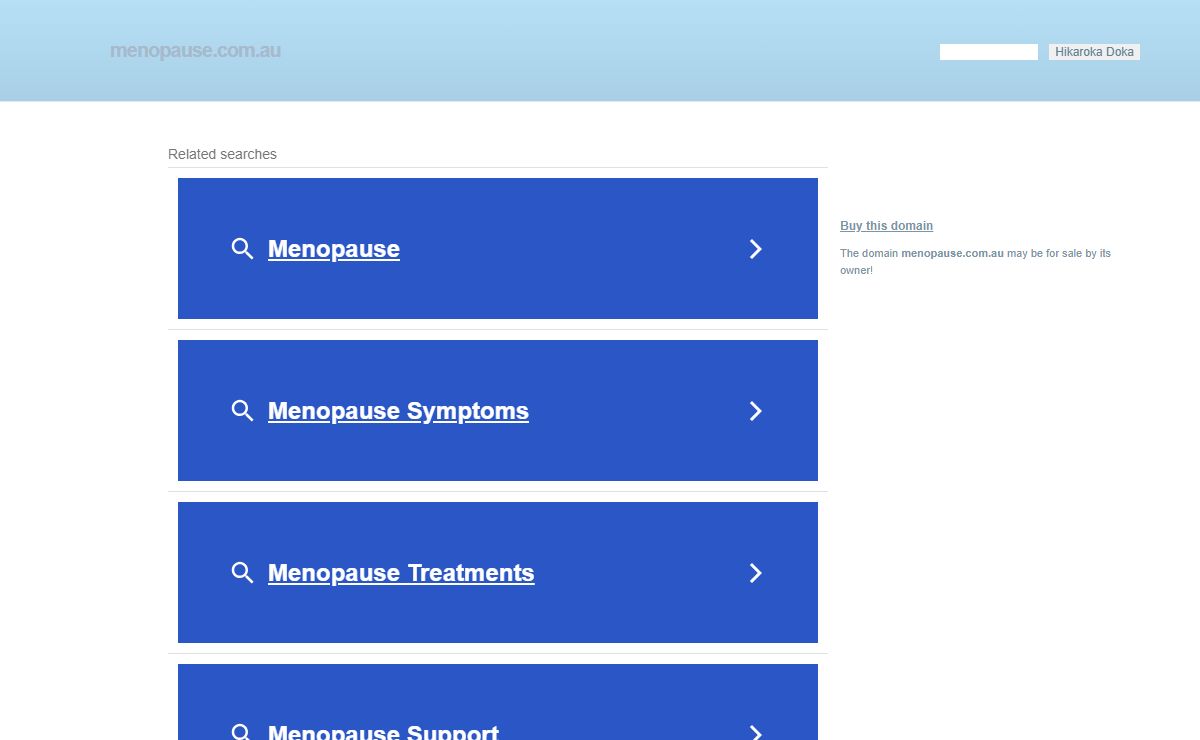 menopause.com.au - This website is for sale! - menopause Resources and Information.