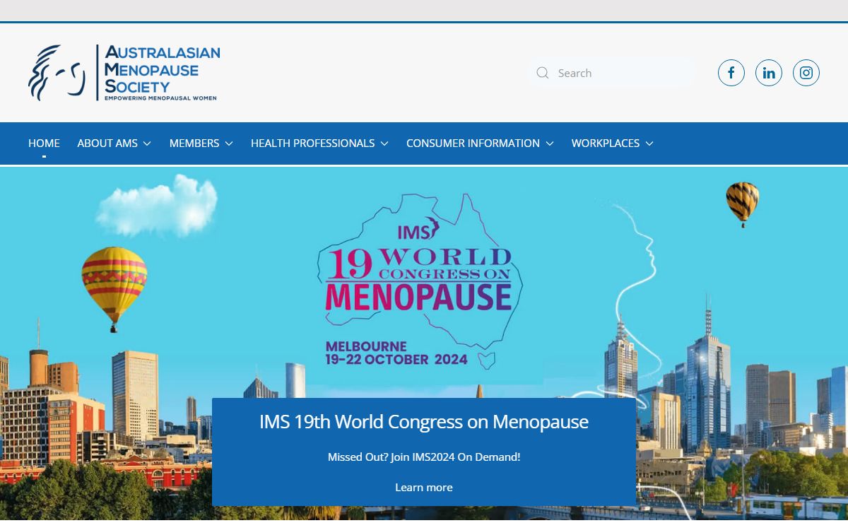 AMS Home - Australasian Menopause Society