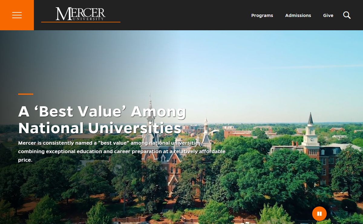 Mercer University | A Best Value Among National Universities