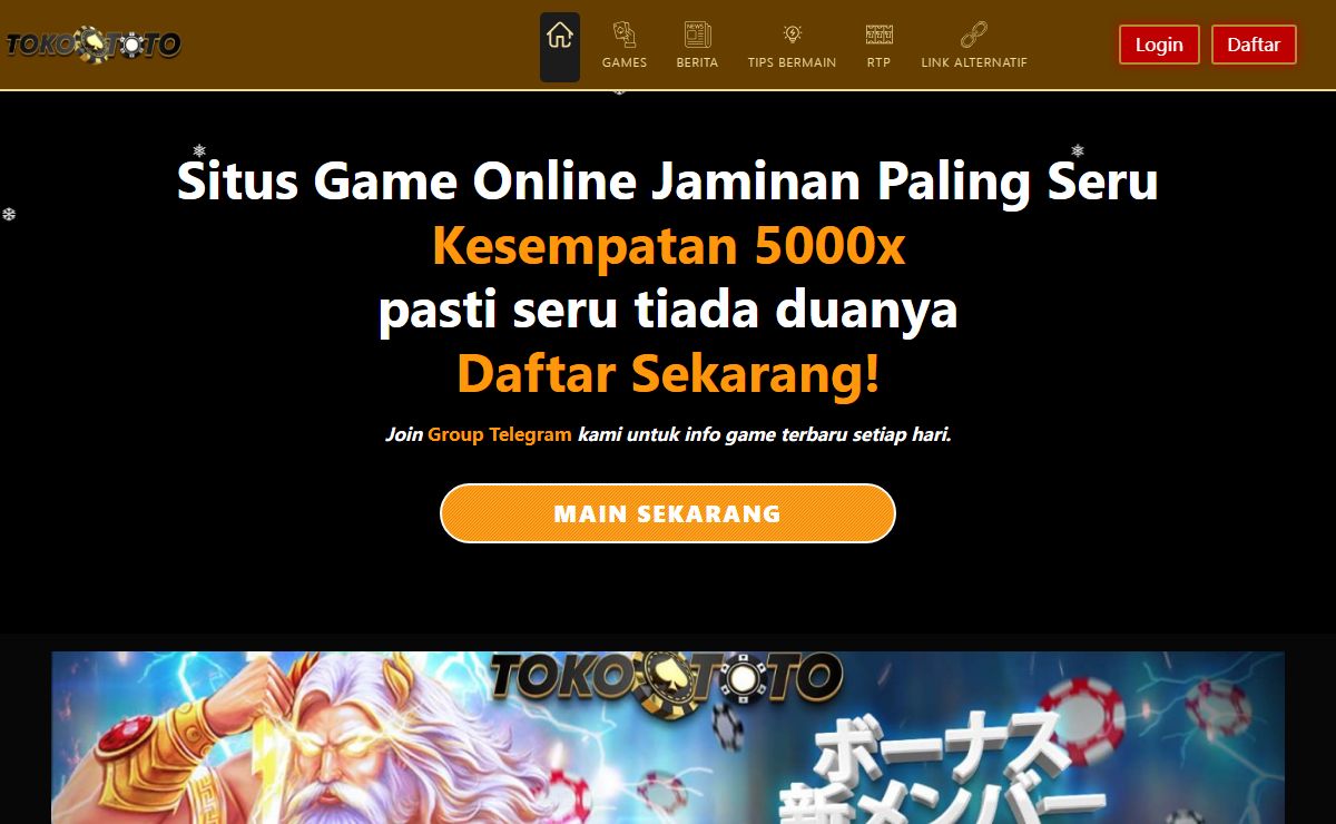 TOKOTOTO Situs Game Online terbaik dan terpercaya di Indonesia