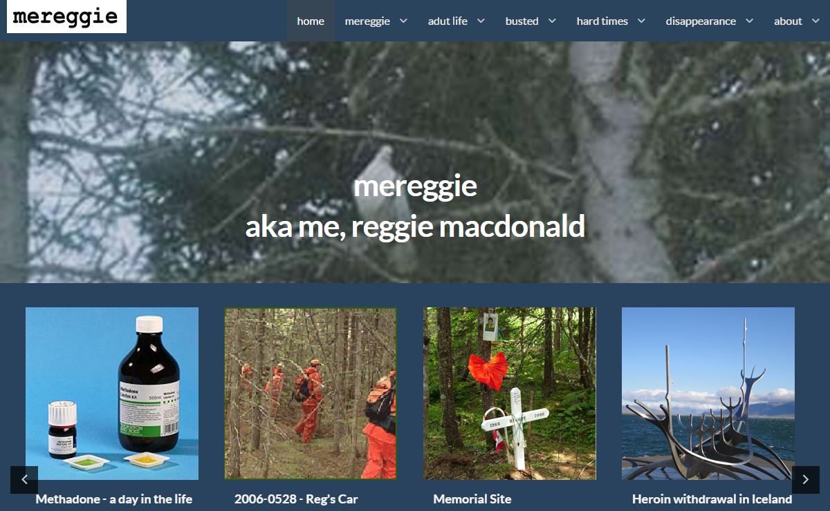 the mereggie journals - by mereggie, aka me, reggie macdonald