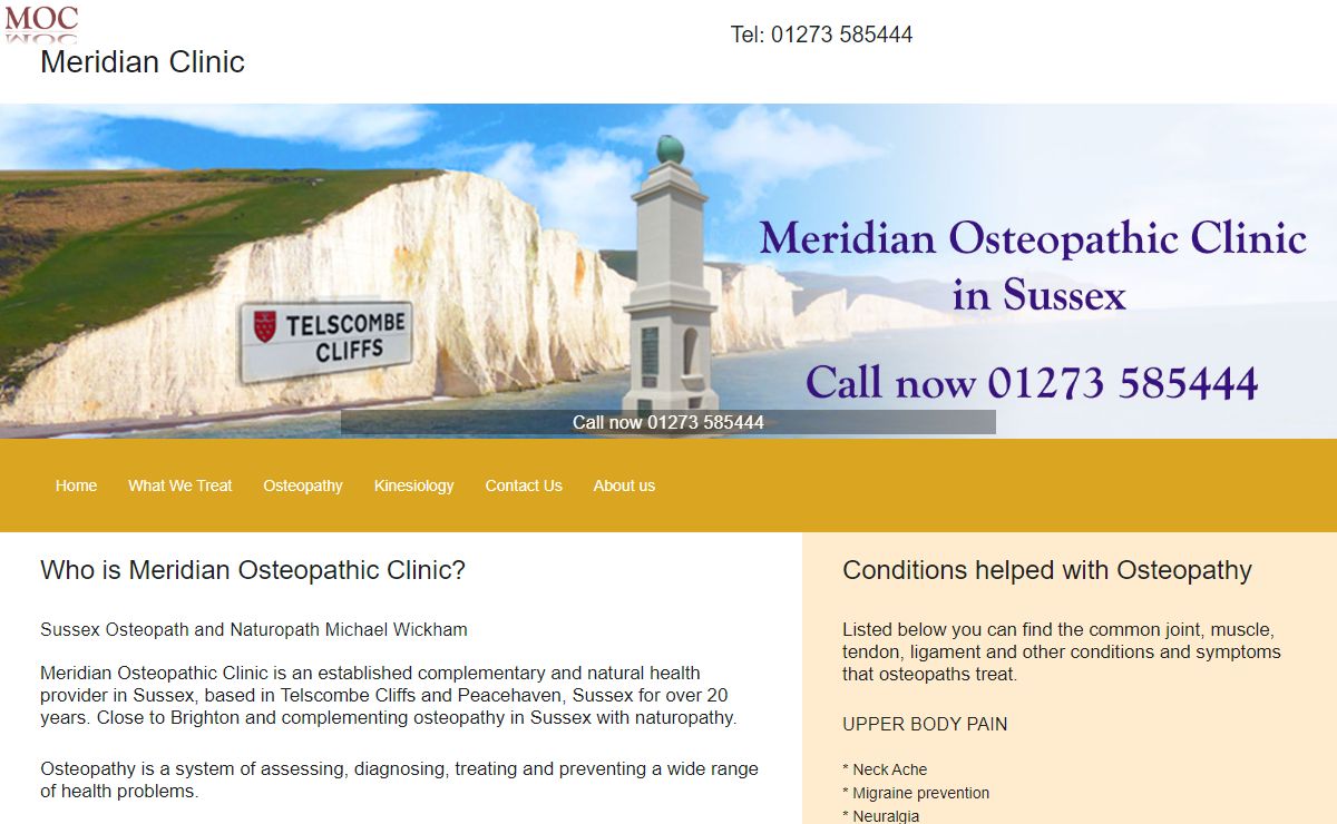 Pain relief, Osteopathic Clinic & Sussex Osteopath Michael Wickham