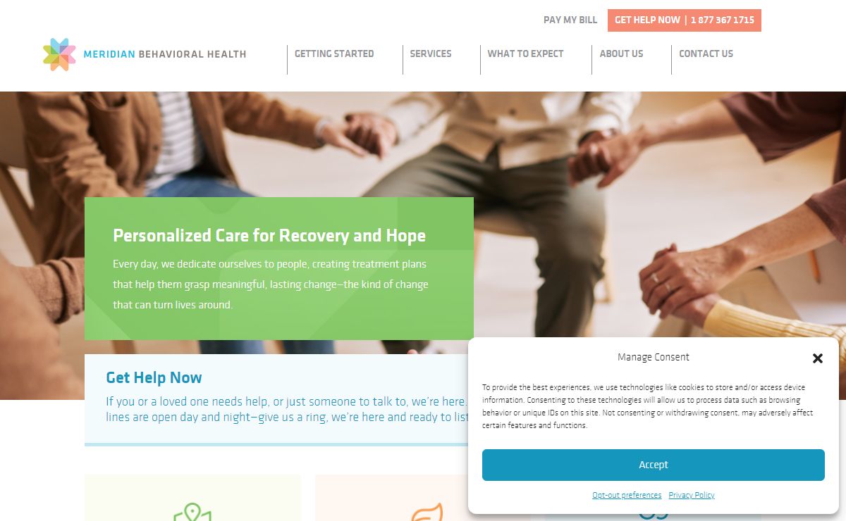 Drug and Alcohol Treatment | Meridian Behavioral Health %
