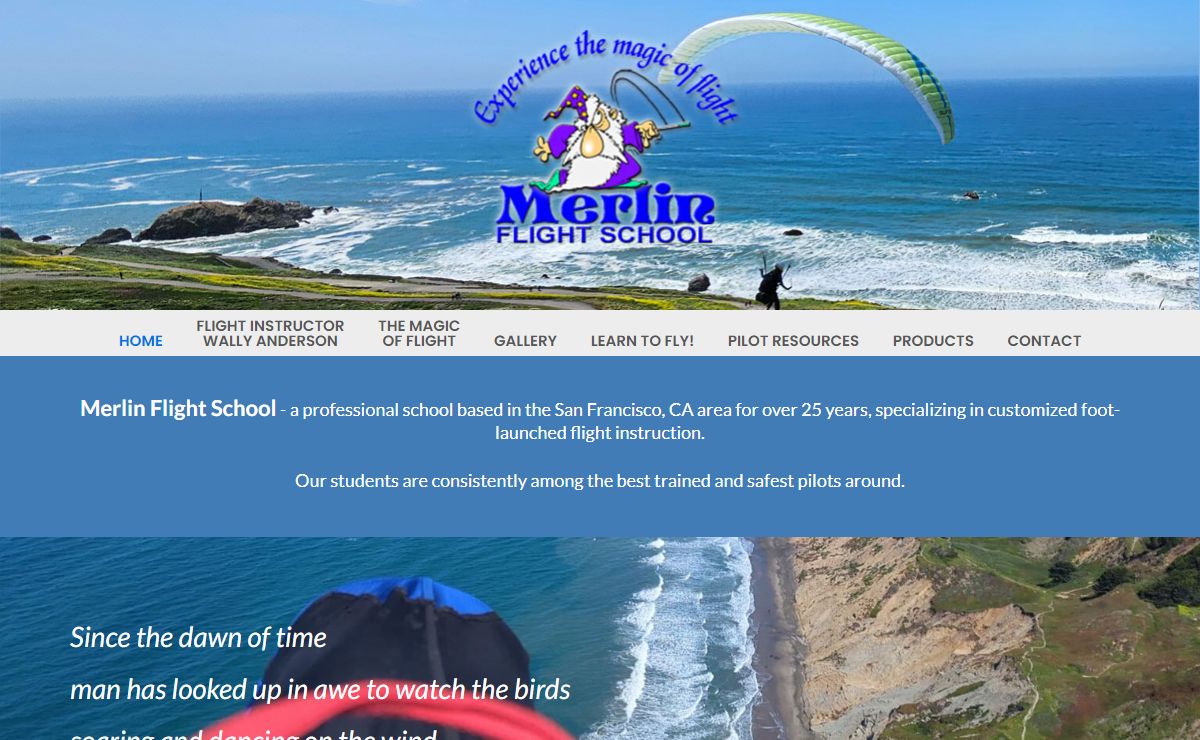 Merlin Flight School – Customized foot-launched flight instruction