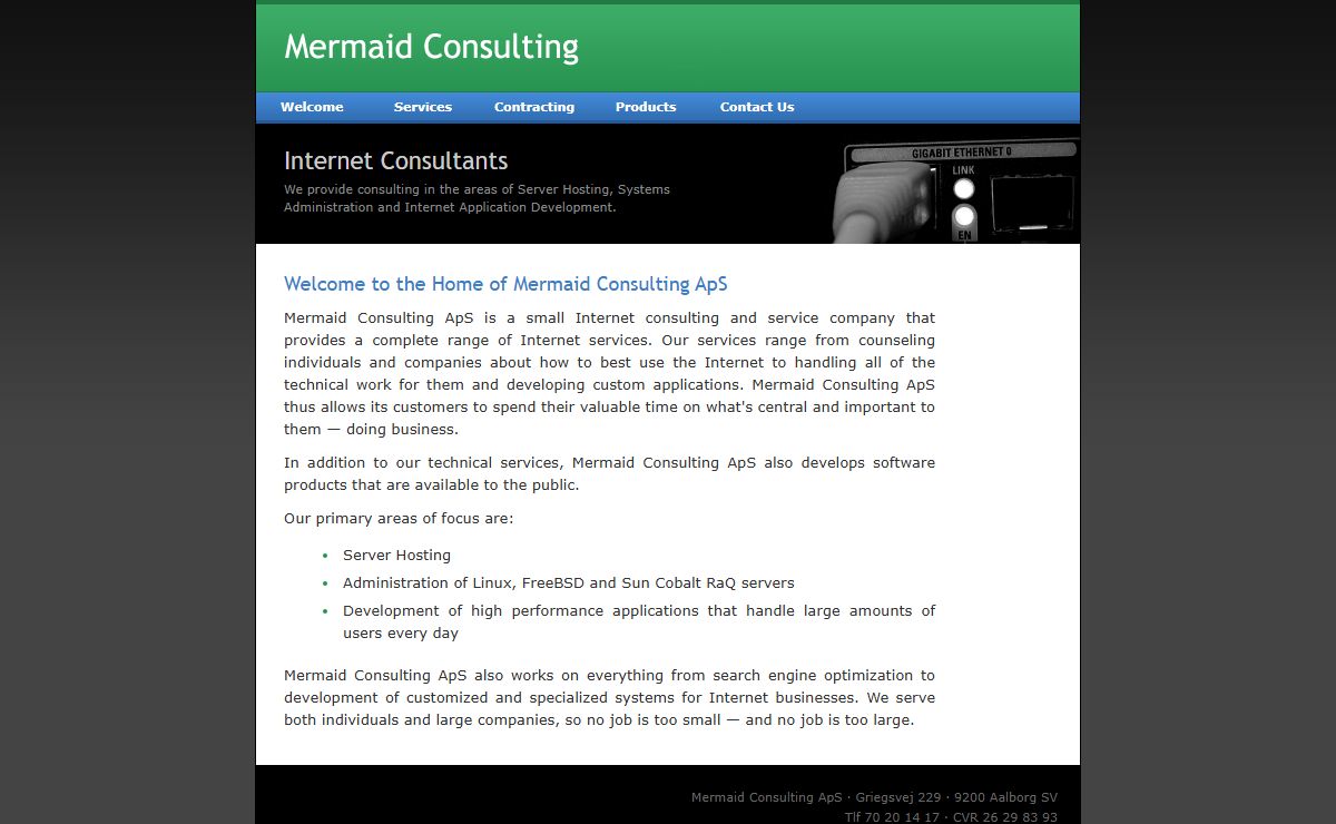 Mermaid Consulting ApS - Consultants in Internet technologies