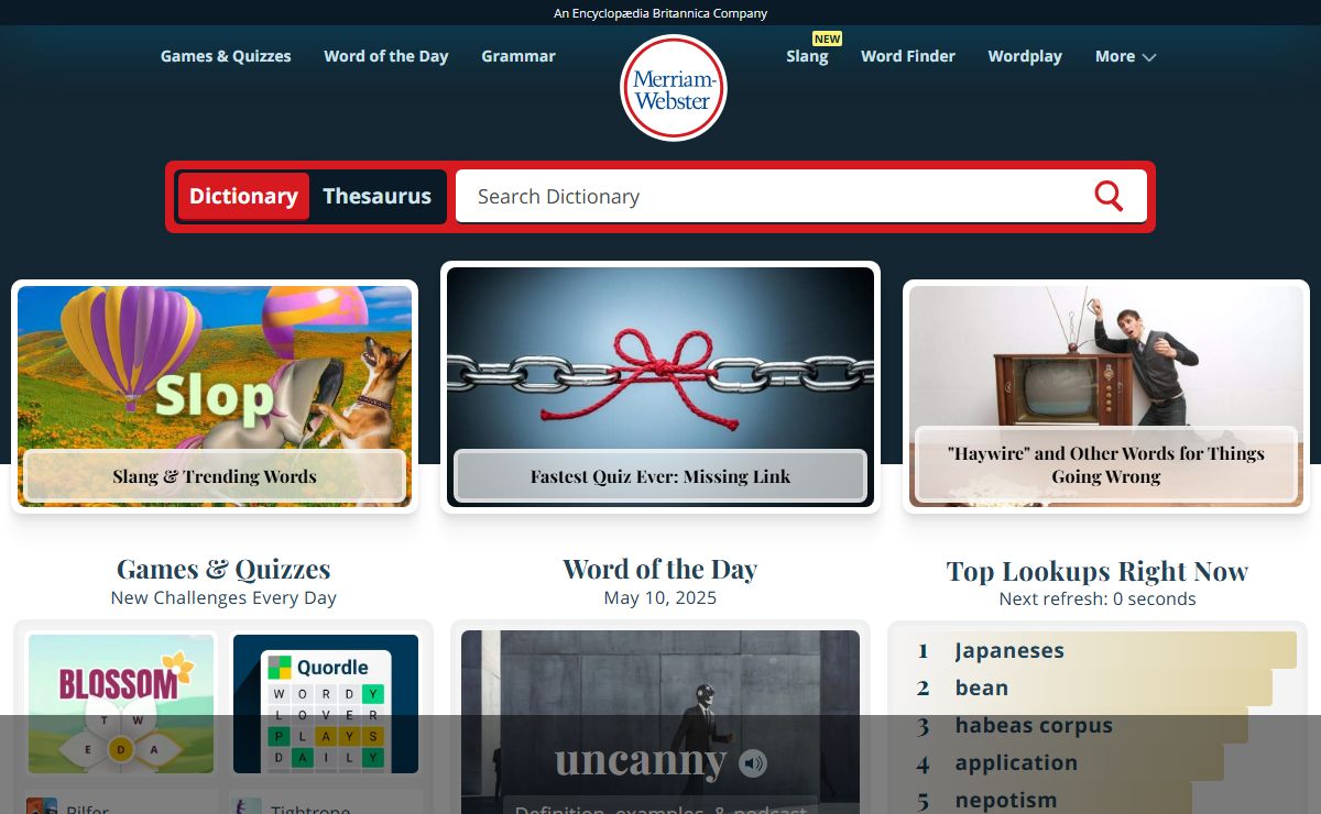 Merriam-Webster: America's Most Trusted Dictionary