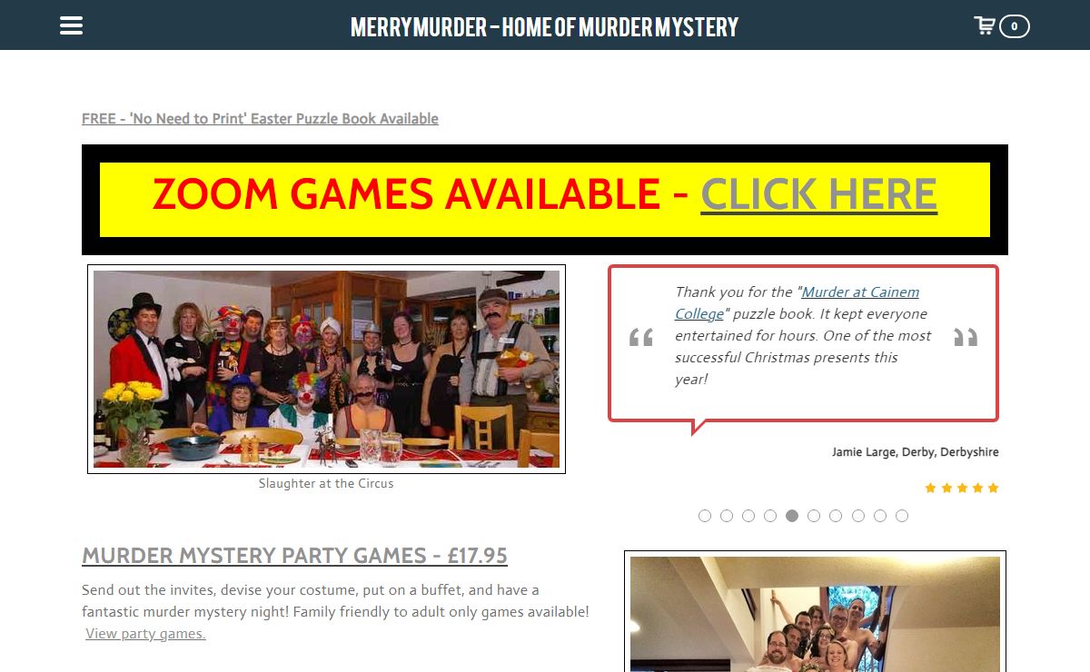 MERRYMURDER - HOME OF MURDER MYSTERY - MERRYMURDER - HOME OF MURDER MYSTERY