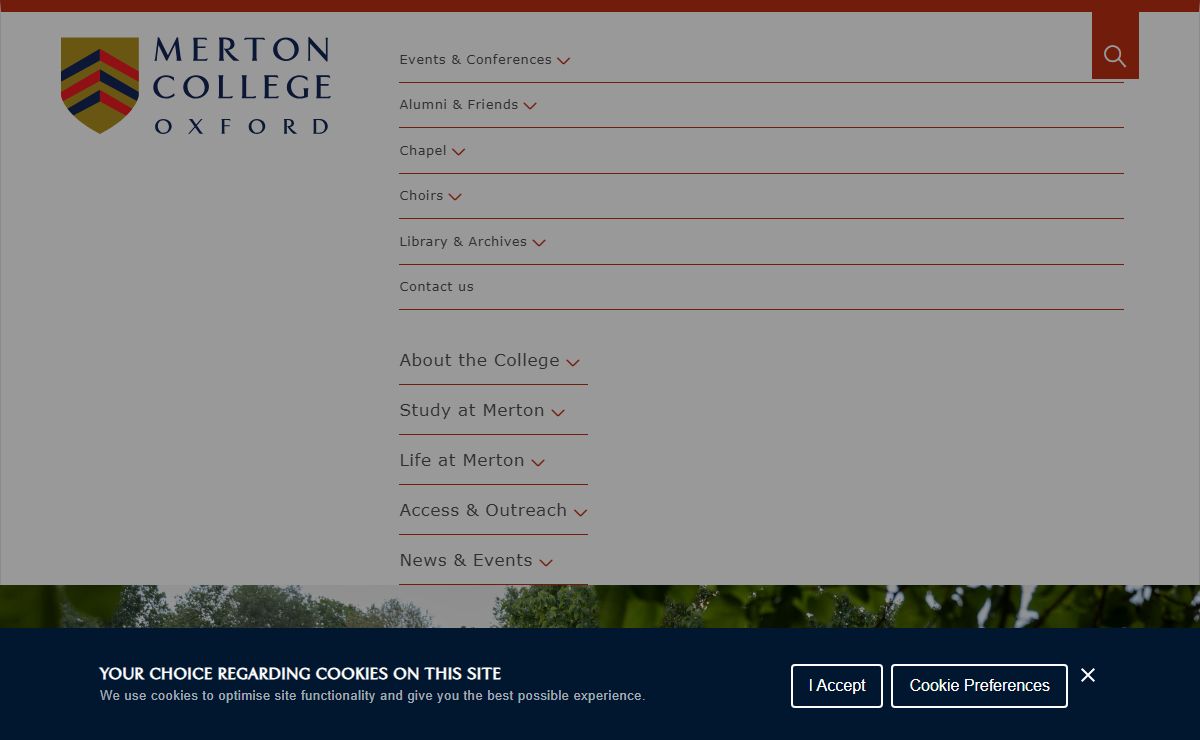 Homepage | Oxford Colleges | Merton College - Oxford