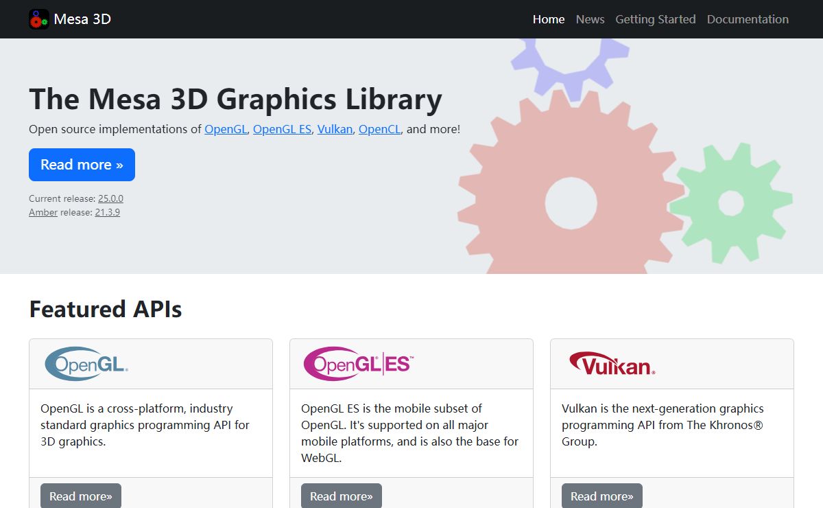 Home — The Mesa 3D Graphics Library