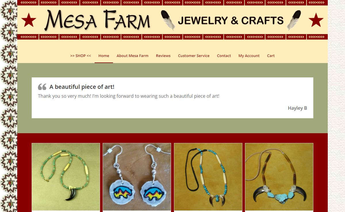 Welcome - Mesa Farm :: Native American Indian Jewelry, Crafts & Gifts