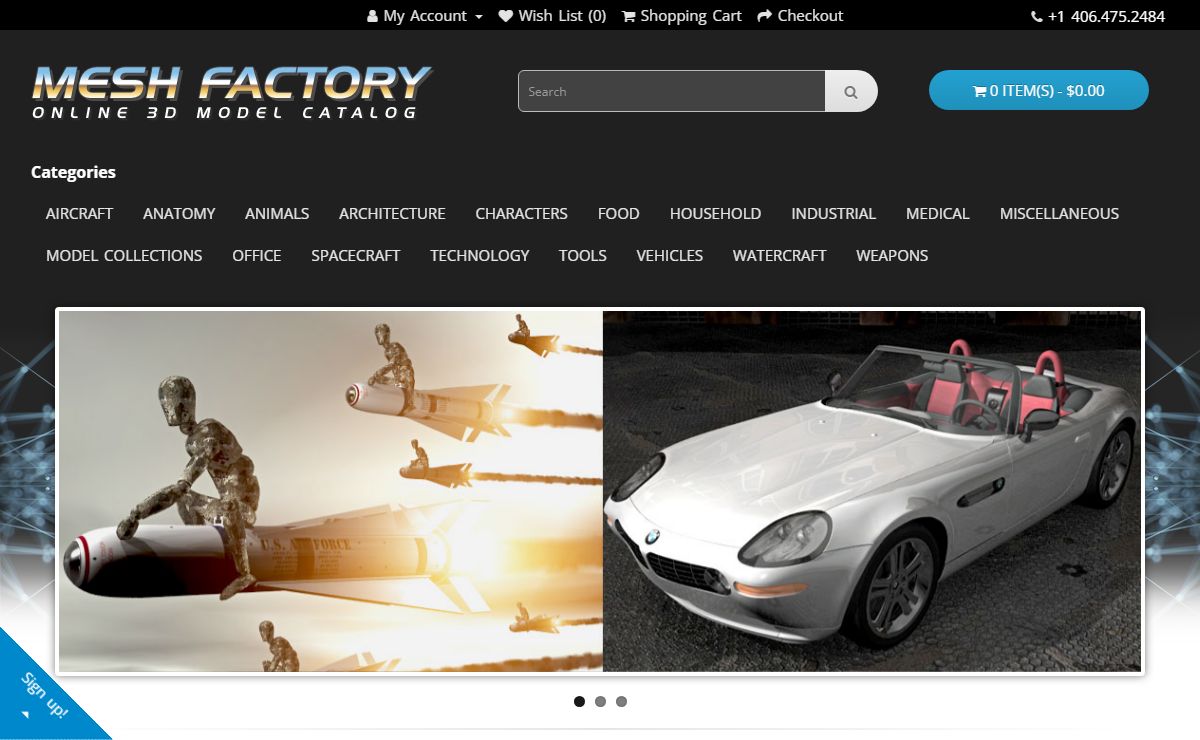 Mesh Factory 3D Model Catalog