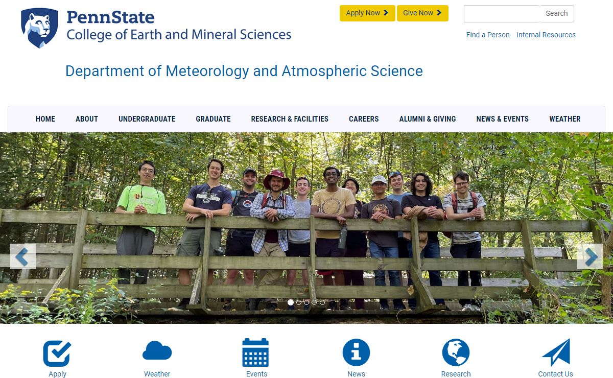 Home | Penn State Department of Meteorology and Atmospheric Science