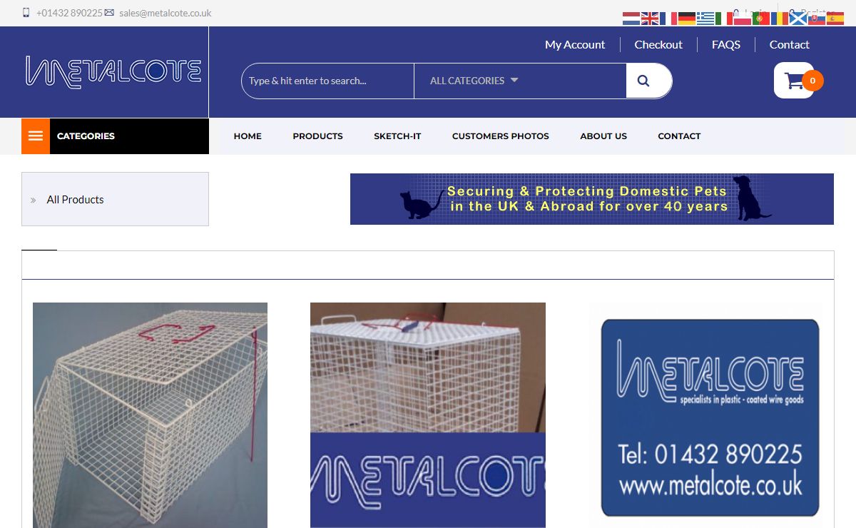 Metalcote – Cat Baskets | Cats Carriers | Crush cages | Restrainers | Wire Cages | Dog Kennels | Pet Carriers | Wire Animal Traps | Rescue Traps-Metalcote