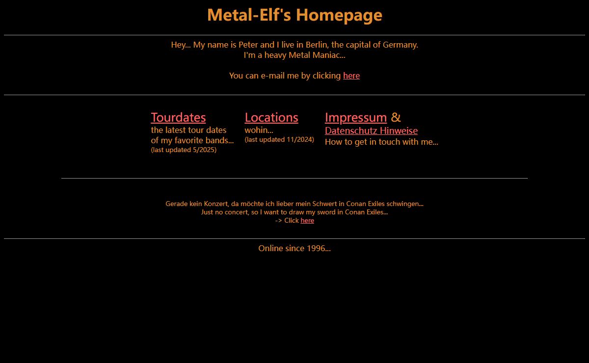 Metal-Elf's Homepage