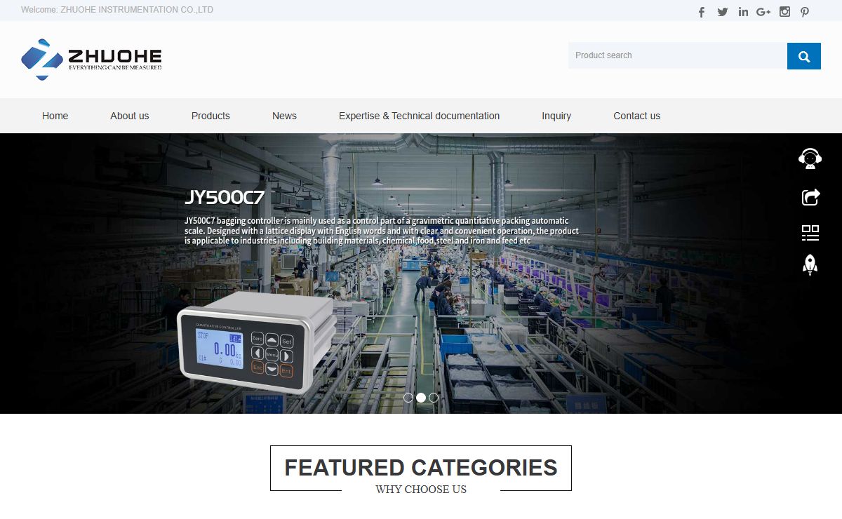 Weighing Controller Manufacturer in China - ZHUOHE