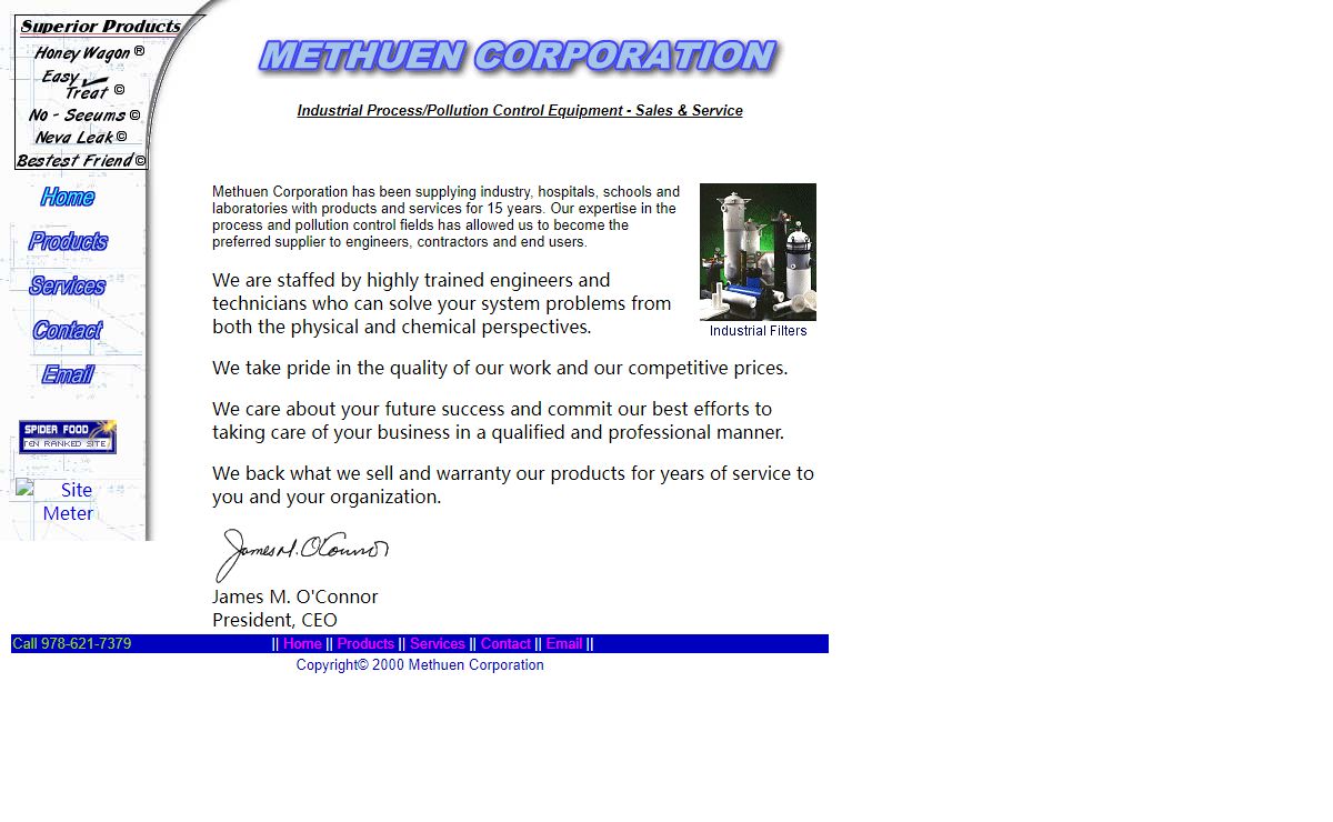 Methuen Corporation - Industrial Process/Pollution Control Equipment