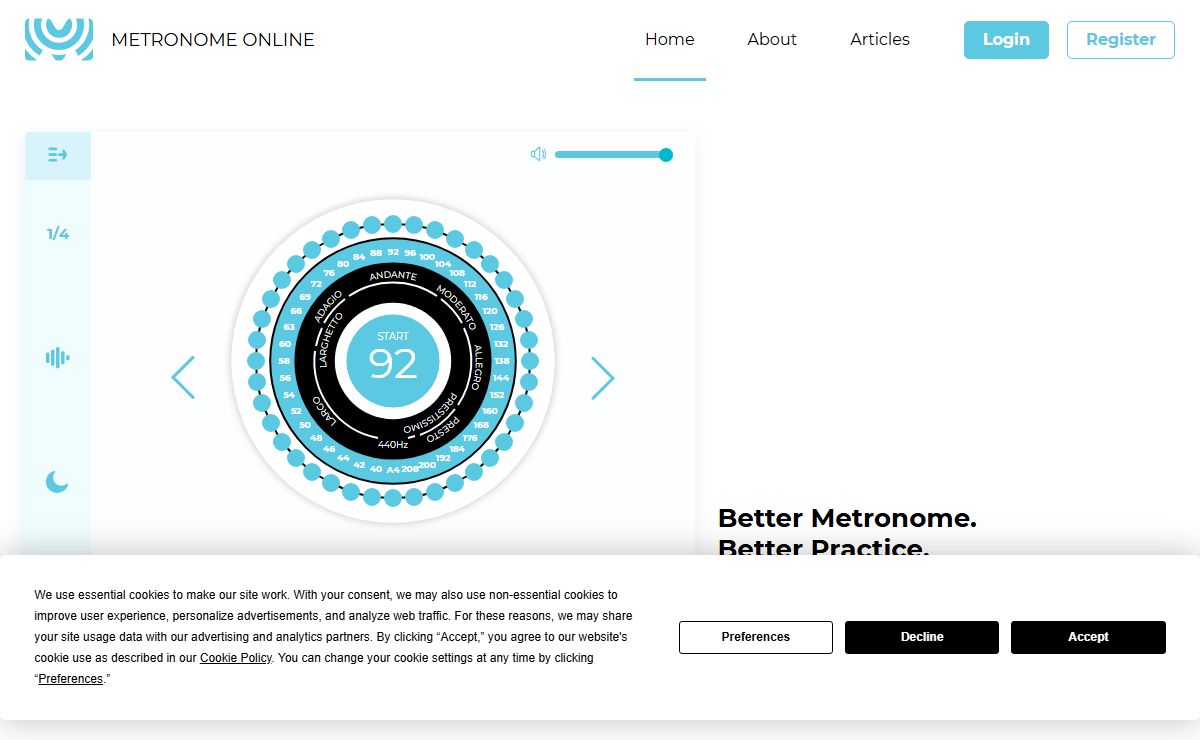 METRONOME ONLINE - free online metronome