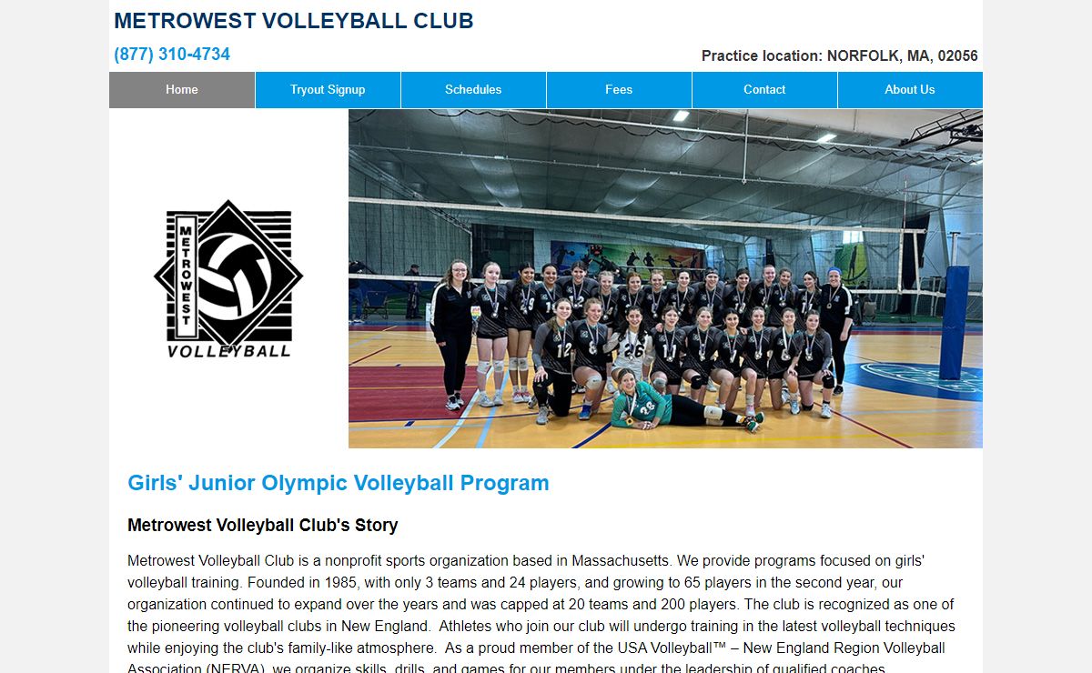 Sports Foundation, Girls' Volleyball | Wrentham, MA