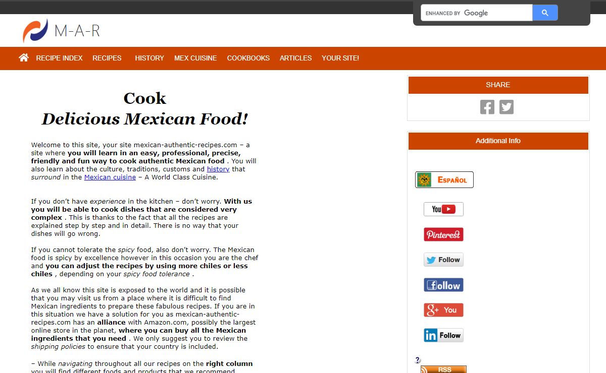 The Best Site To Cook Authentic Mexican Food!