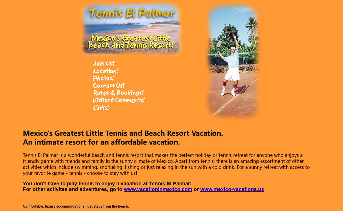 Tennis Resorts - Tennis El Palmar - Mexico's greatest Tennis Vacations