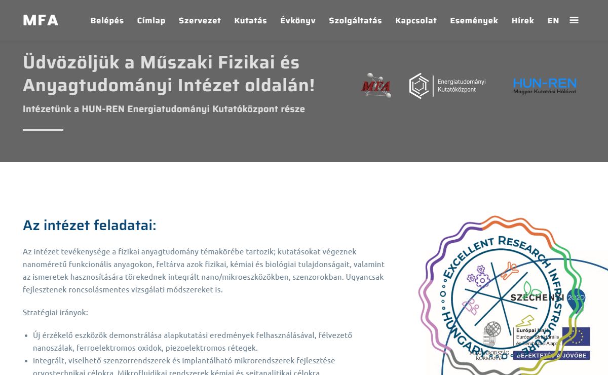 Műszaki Fizikai és Anyagtudományi Kutatóintézet