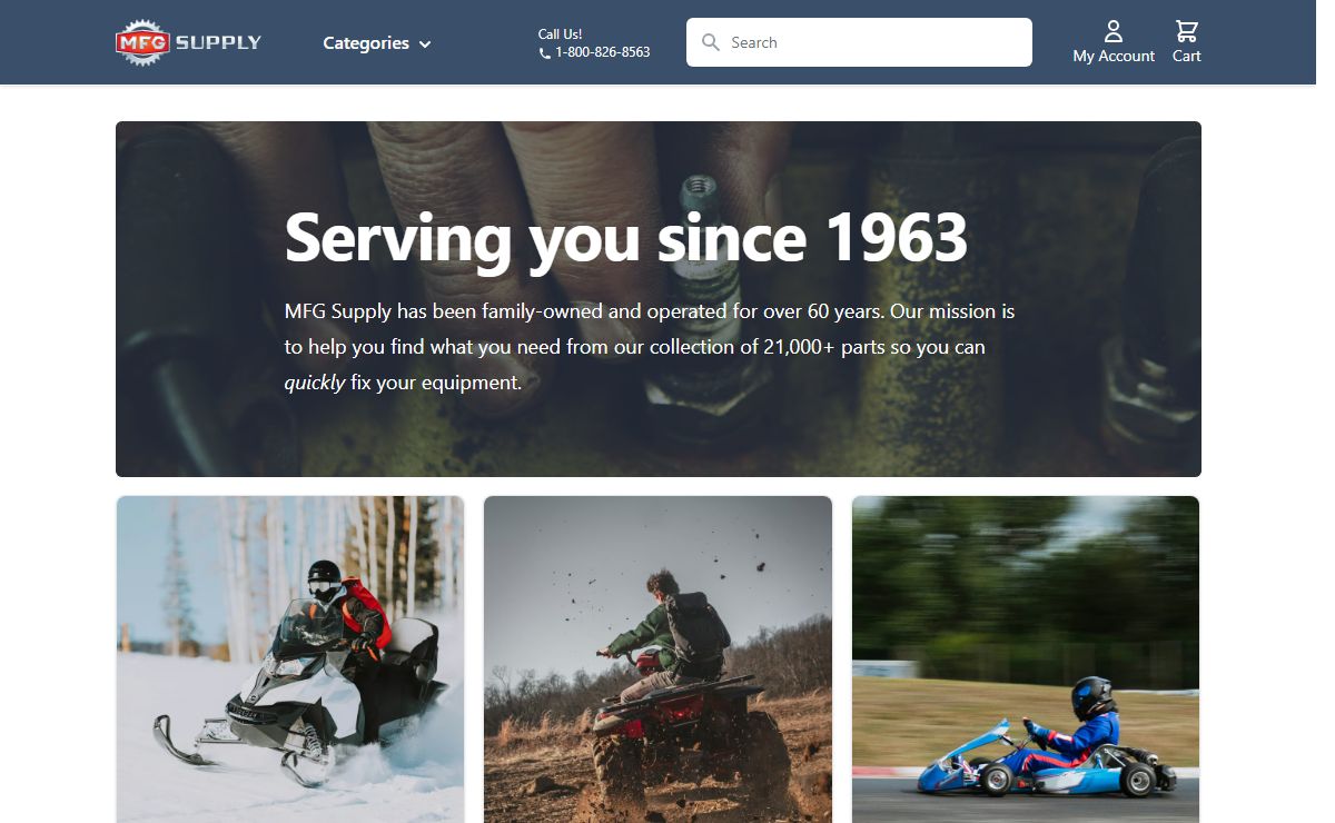 Snowmobile Parts, Go Kart Parts, Lawnmower Parts, ATV Parts, and more