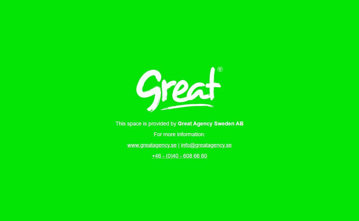 Great Agency Sweden AB - Webhosting