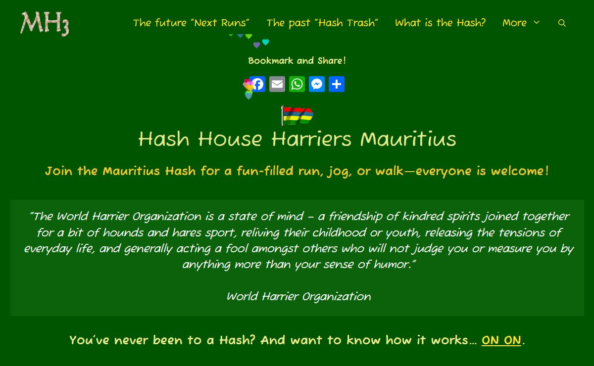 Hash Mauritius - A drinking club with a running problem!