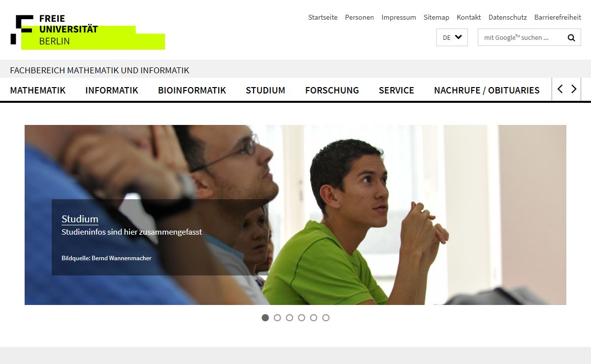 Fachbereich Mathematik und Informatik: Startseite
