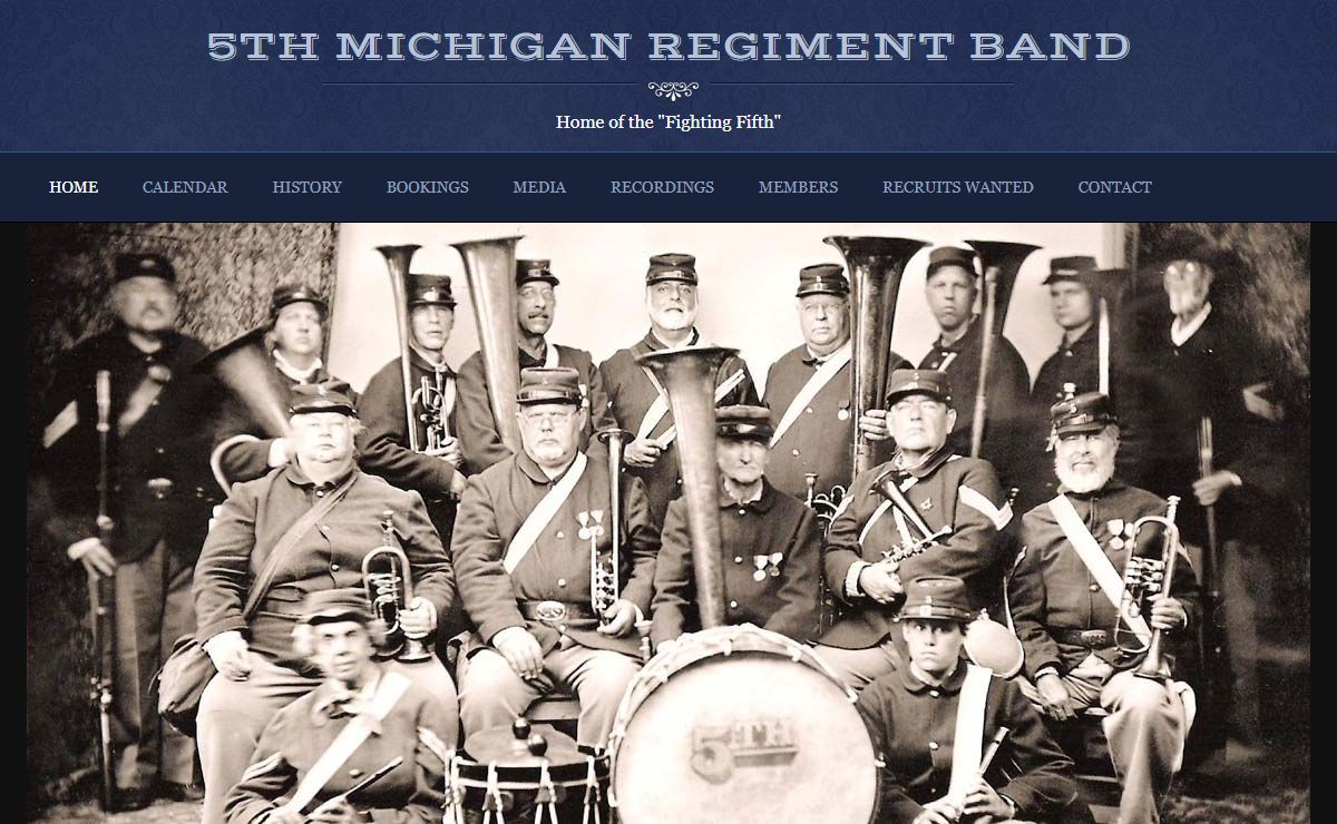 5th Michigan Regiment Band — Home of the "Fighting Fifth"