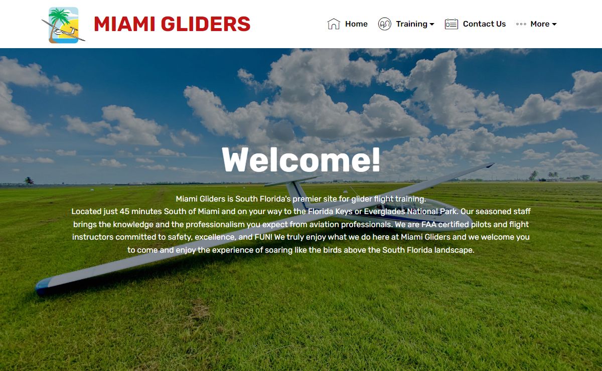 Miami Gliders - Glider Flight Instructions