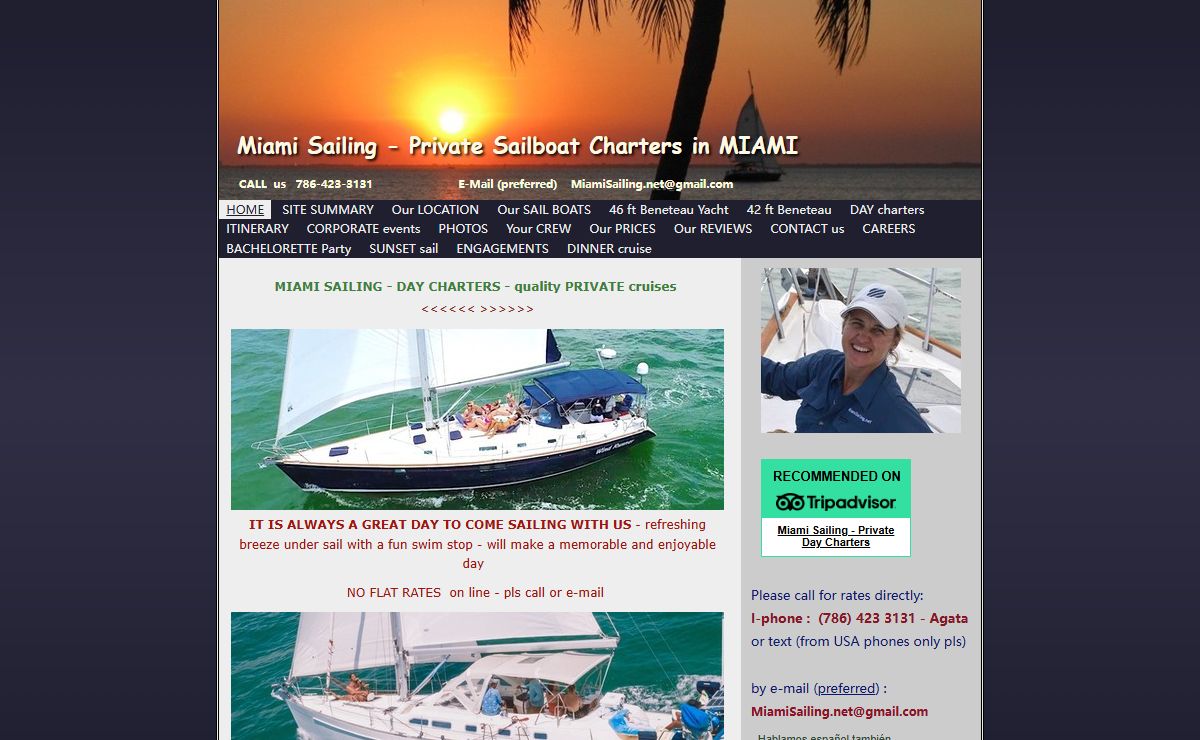 Miami Sailing | Private Sailboat Charters in Miami & Beaches