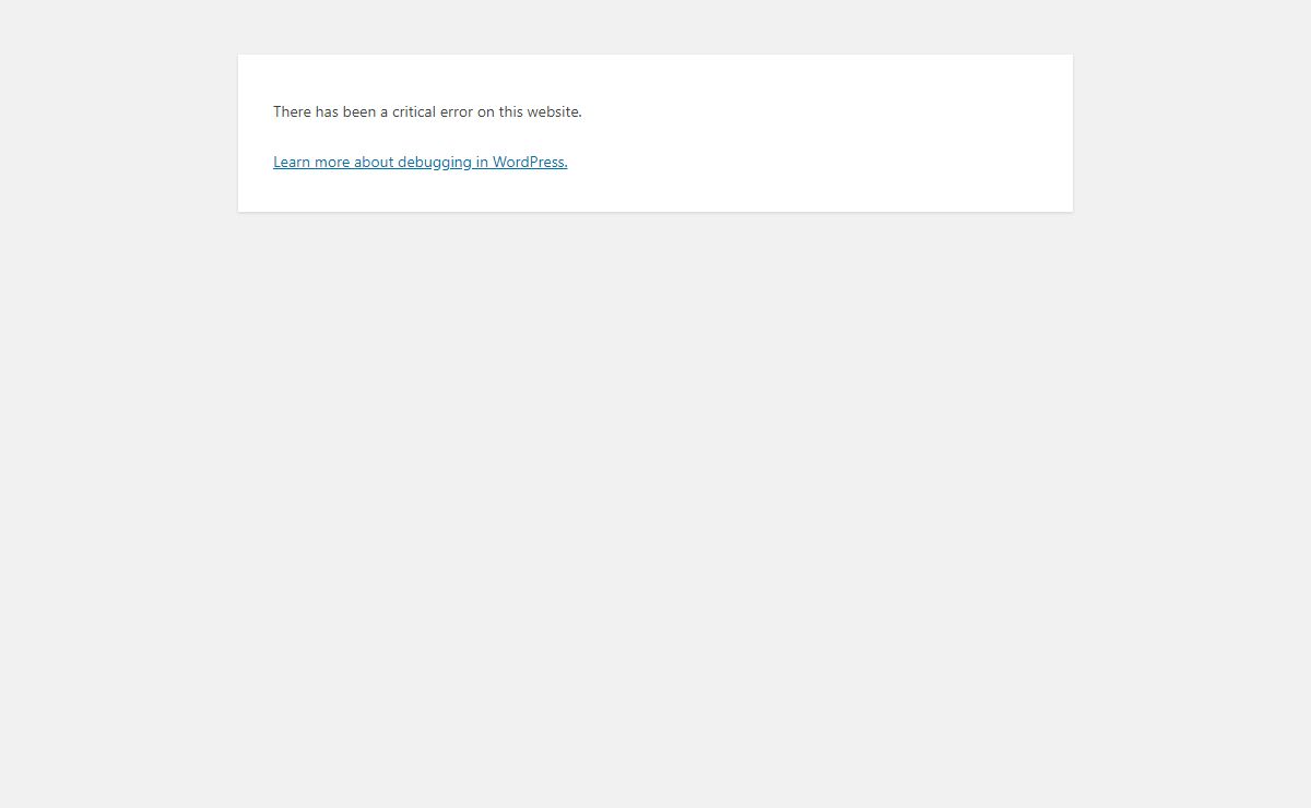 WordPress › Error
