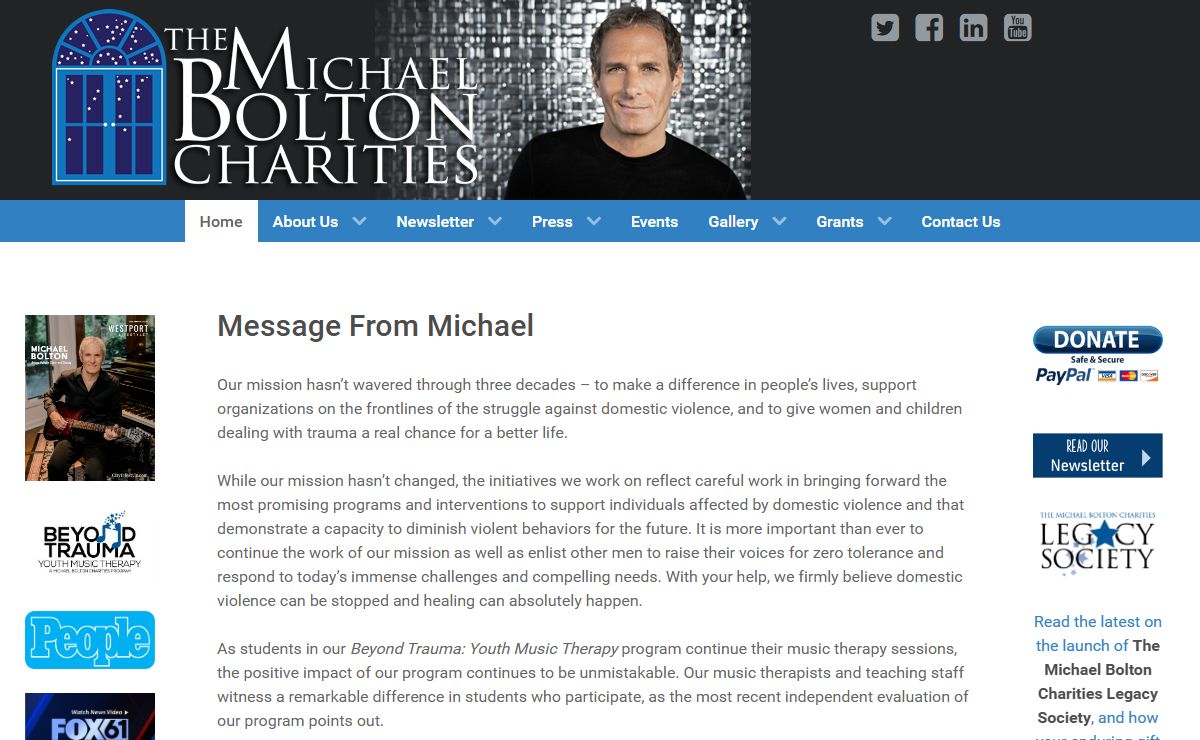 Michael Bolton Charities - Home