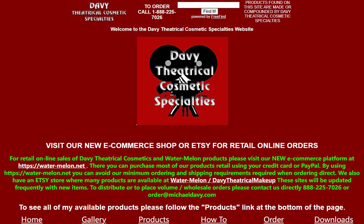 Index Page of Michael Davy Film & TV Makeup