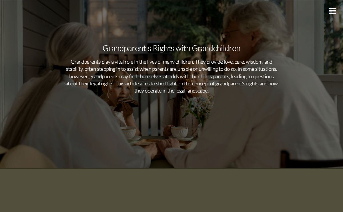 Grandparent's Rights with Grandchildren