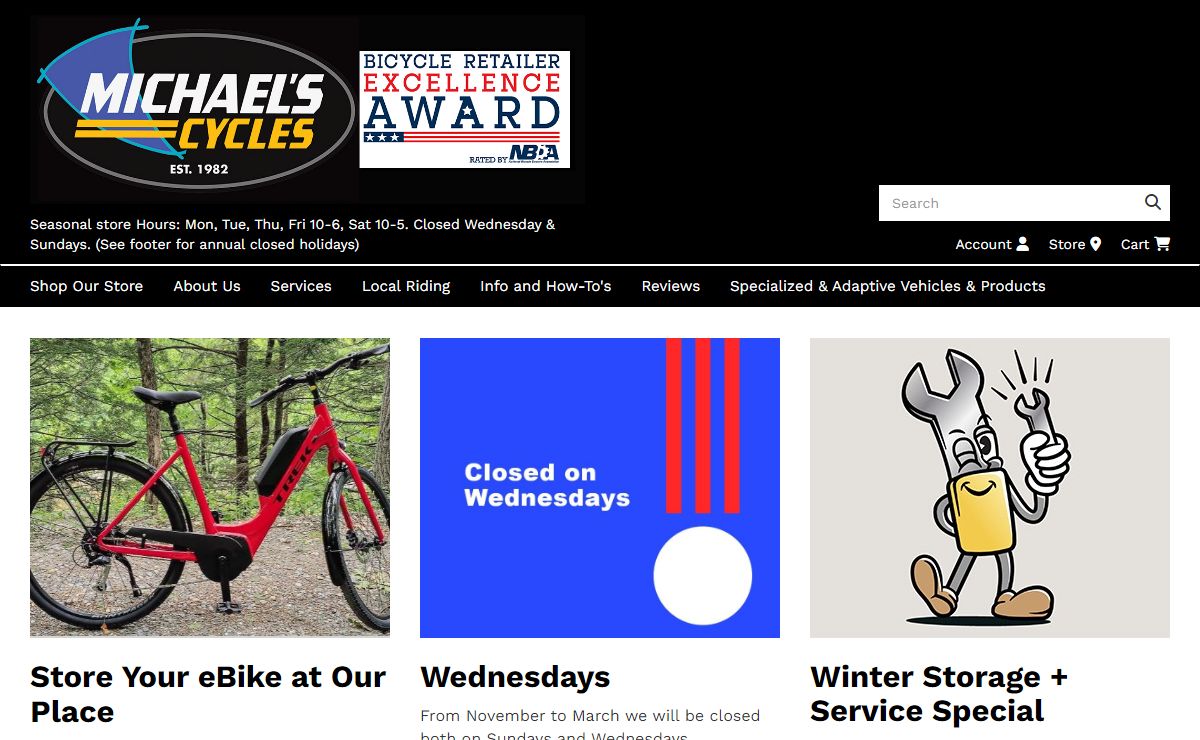 Welcome to Michael's Cycles