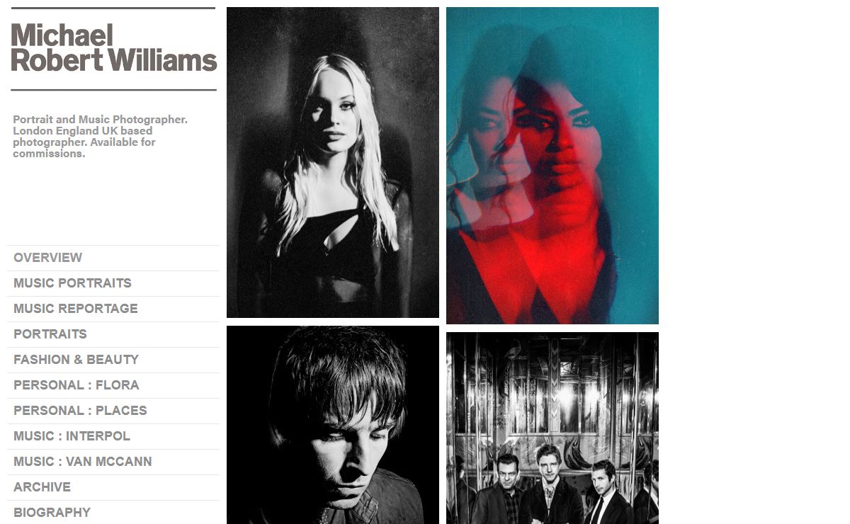 Portrait Photographer and Music Photographer London UK Michael Robert Williams, Rock Music, Celebrity Band Portrait Photographer