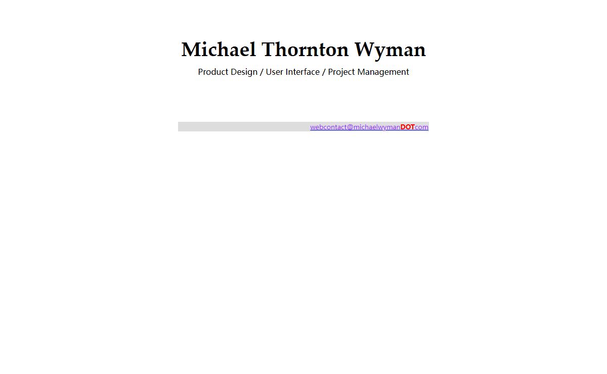 Michael Thornton Wyman