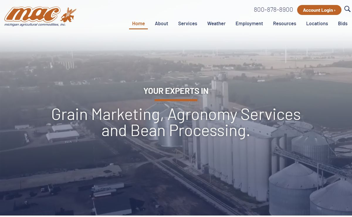 Michigan Agricultural Commodities | Grain Marketing, Agronomy Services and Bean Processing