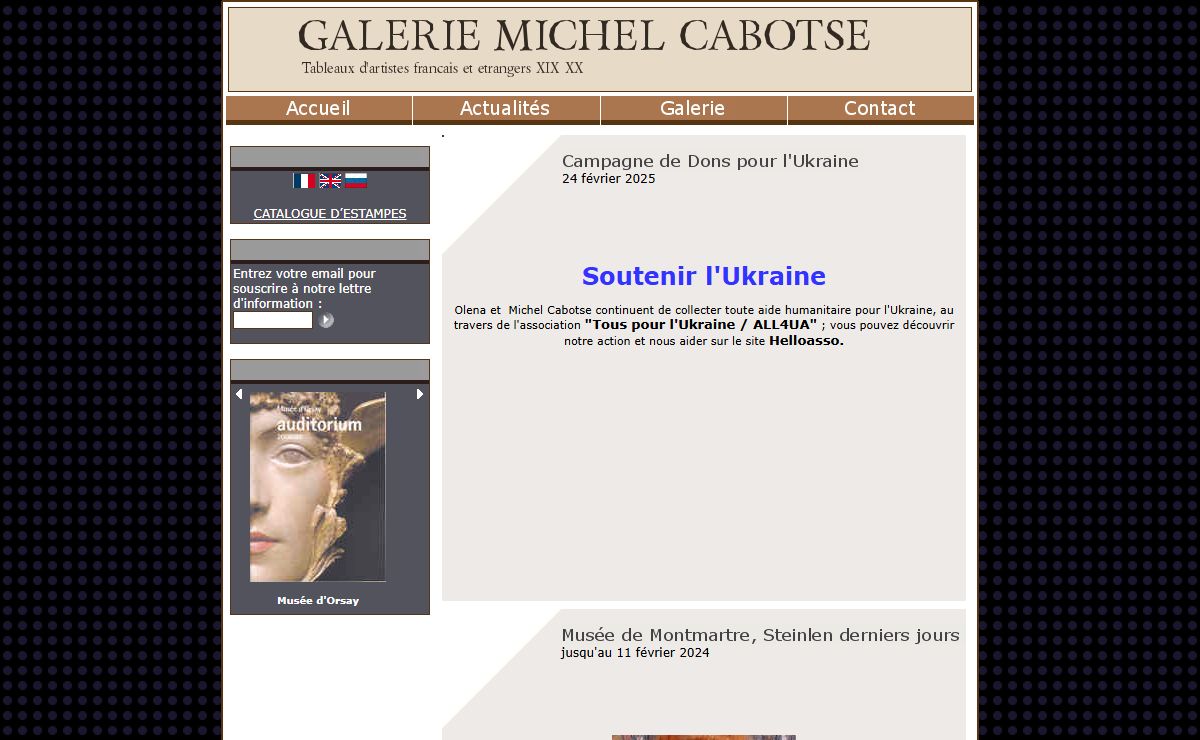 GALERIE CABOTSE - Tableaux du XIXème et du XXème siècles