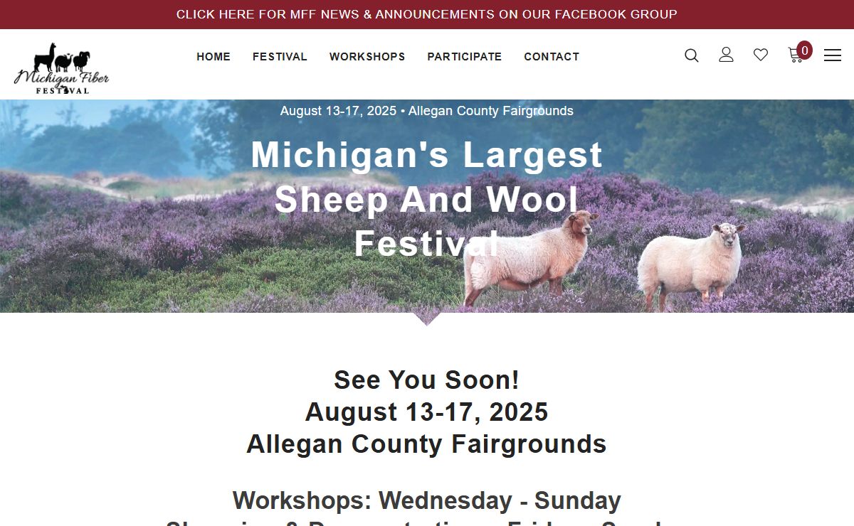 Michigan Fiber Festival | Allegan County Fairgrounds | Allegan, MI – Michigan Fiber Festival Inc.
