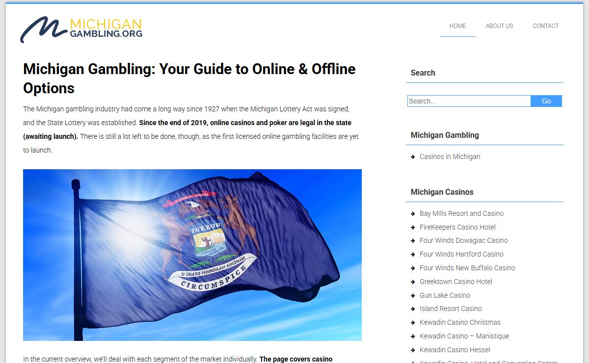 Michigan Gambling – Where to Bet & Important MI Gambling Laws!